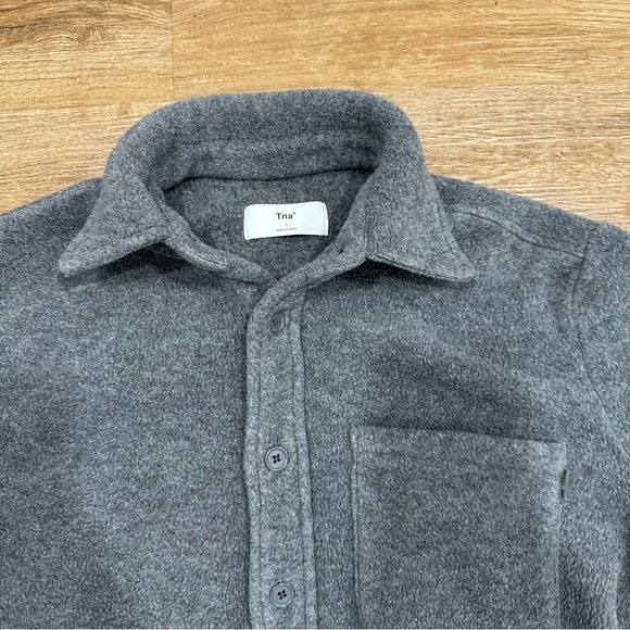 Aritzia TNA Fleece Polar Button Up Shirt - Picture 6 of 8